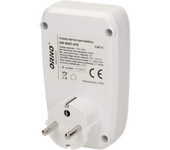 ORNO OR-WAT-419, vatímetro con pantalla LCD incorporada, control por botones, medición de 200 a 276 W, ideal para monitorear consumo energético, diseño compacto, 63 mm, 75 mm, 107 mm