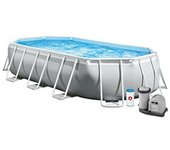 Intex 26796NP - Piscina desmontable ovalada prism frame intex 503x274x122 cm con depuradora