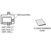 GRANDSTREAM GRP2650/2470_WM_C Wall mounting kit for GRP2650/GRP2670 marca