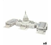 Puzzle 3d colorbaby capitolio 126 piezas 52,5 x 20,5 x 23,5 cm (6 unidades)