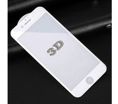 Tempered glass 3d for iphone 6/6s white - 9h surface hardness - retail pack