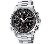 Reloj Casio EF-527D-1AVEF Acero Inoxidable correa color: Metálico Dial Negro Cronógrafo Hombre