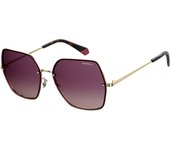 Polaroid PLD 4091/s Sunglasses, S9E/JR Gold Violet, 58 Womens