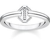 THOMAS SABO - Anillo de Mujer Vintage, Plata de Ley 925, Plateado