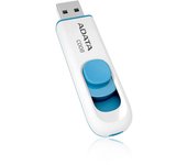 ADATA Technology C008 32GB USB 2.0 Capacity Unidad Flash USB - Memoria USB (Type-A Connector, 10 g, Azul, Blanco)