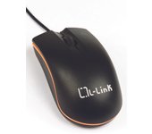 L-Link Ratón óptico con Cable | Ratón Óptico USB Ergonómico | Sensor Preciso | Apto para Diestros y Zurdos | Conexión USB 2.0 | Modelo LL-2081