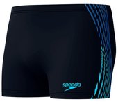 Bañador speedo tech panel aquashort hombre negro/cobalt pop