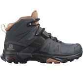 Botas de montaña salomon x ultra 4 mid gore-tex negro/rojo mujer