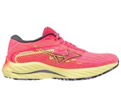 Zapatillas de running mizuno wave rider 27 rosa fluor mujer