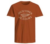 Camiseta jack and jones jprblufreddy ss hombre bombay brown