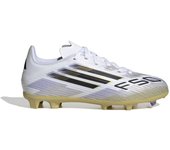 Botas de fútbol adidas f50 league fg/mg infantil blanco/oro