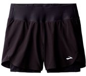 Pantalones de running brooks chaser 5" 2-in-1 20 mujer negro