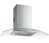 Teka NC 985 Campana Extractora de Pared Acero Inoxidable 90cm A con Ala de Cristal