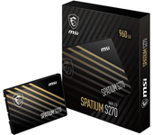 msi  spatium s270 sata 2.5 960gb  ssd 960gb 2.5   500mb s 6gbit s  serial ata iii