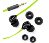 z1 noise isol stereo earphones w flat anti tangle cordgreen in