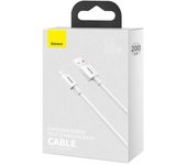Cabo Baseus Superior USB - USB Typec 66 W 6A 2 M Branco