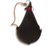 Bota de Vino recta fabricada en Pez de color Negra con capacidad para 1,5l . Incluye cuerda para poder cargarla 34516