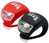 TM Electron TMTOR003 Set de luces LED frontal y trasera de silicona impermeable para bicicleta con 3 modos