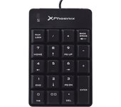 Phoenix Technologies PHNUMERICALPADB teclado numérico Universal USB Negro