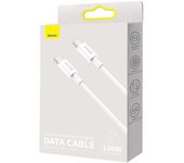BeanShells Baseus Tipo-C - Cable superior tipo C Carga rápida/Entrega de energía/FCP 100W 5A 20V 2m blanco (CATYS-C02)