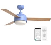 Universal Blue Vento 6048BL Ventilador de Techo Silencioso con Luz LED y Mando a Distancia 35W Azul