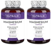 Nutralie Magnesio Complex Bisglicinato Y Citrato 120 Cápsulas + 120 Cápsulas Duplo