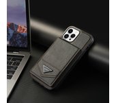 Billetera de doble botón pequeña funda de solapa de tarjeta Xiangfeng para iPhone 15 14 Pro Max 13 12 11 SE 2 XS XR 8 7 Cáscara