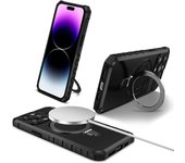 KEYSION Magnetic Case for MagSafe for iPhone 14 Pro Max 14 Plus Ring Stand Shockproof Phone Back Cover for iPhone 13 Pro Max 12
