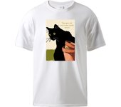 Time Spent With A Cat Is Never Wasted. Man T-Shirts Cotton Soft Tee Shirts Casual Fashion All Match Tops Vintage Classic T-Shirt