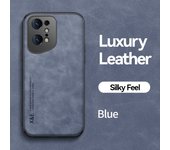 KEYSION Luxury Leather Case for OPPO Find X5 Pro X5 Lite Silicone+PC Shockproof Phone Back Cover for OPPO Find X3 X3 Pro X3 Lite