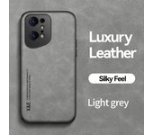 KEYSION Luxury Leather Case for OPPO Find X5 Pro X5 Lite Silicone+PC Shockproof Phone Back Cover for OPPO Find X3 X3 Pro X3 Lite