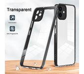 KEYSION Shockproof Armor Clear Case for iPhone 11 Pro Max Transparent TPU+PC 2 in 1 Phone Back Cover for iPhone XR X XS Max