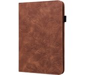 Case for Samsung Galaxy Tab A / A6 10.1 inch 2016 SM-T580 SM-T585 Embossed Flower Flip Wallet Book Stand Cover