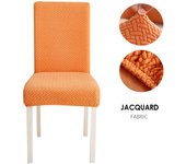 Funda de Silla de Tela Jacquard Fundas de Silla de Tamaño Universal para Comedor Banquete de Oficina de Bodas 1 PIEZA