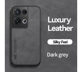 KEYSION Luxury Leather Case for OPPO Reno8 Pro 5G 8 Z 5GSoft Silicone+PC Shockproof Phone Back Cover for Reno8 4G