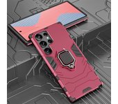 KEYSION Shockproof Armor Case for Samsung S23 Ultra 5G S23+ S21 Plus Ring Stand Phone Back Cover for Galaxy S22 Ultra S21 FE