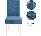 Funda de Silla de Tela Jacquard Fundas de Silla de Tamaño Universal para Comedor Banquete de Oficina de Bodas 1 PIEZA