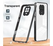 KEYSION Shockproof Clear Case for Redmi Note 9 Pro 9S Transparent TPU Silicone + PC Phone Back Cover for Xiaomi Redmi Note 9S