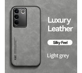 KEYSION Luxury Leather Case for VIVO V27 5G V27e V27 Pro 5G Soft Silicone+PC Shockproof Phone Back Cover for VIVO V27e