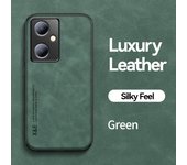 KEYSION Luxury Retro Leather Case for VIVO Y36 5G Y78 5G Soft Silicone+PC Shockproof Phone Back Cover for VIVO Y78 5G Y36 5G