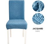 Funda de Silla de Tela Jacquard Fundas de Silla de Tamaño Universal para Comedor Banquete de Oficina de Bodas 1 PIEZA