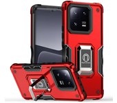 KEYSION Shockproof Armor Case for Xiaomi 13 Pro 5G Soft Silicone + PC Ring Stand Phone Back Cover for Xiaomi Mi 13 13 Pro 5G
