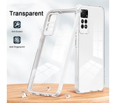 KEYSION Shockproof Clear Case for Redmi Note 12 Pro 4G Transparent TPU+PC Phone Back Cover for Xiaomi Redmi Note 12 Pro 4G
