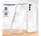 KEYSION Shockproof Clear Case for Motorola MOTO G52 G82 G42 G62 5G G31 G41 G71S Transparent TPU+PC Phone Back Cover for MOTO E32
