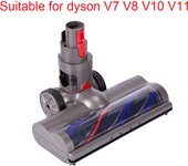 Turbo Brush Heads Nozzles for Dyson Vacuum Cleaners V10 V11 V8 V7 Replaceable Parts Accessories with LED Lights Brushs