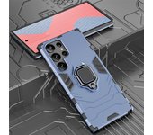 KEYSION Shockproof Armor Case for Samsung S23 Ultra 5G S23+ S21 Plus Ring Stand Phone Back Cover for Galaxy S22 Ultra S21 FE
