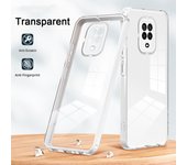 KEYSION Shockproof Clear Case for Redmi Note 9 Pro 9S Transparent TPU Silicone + PC Phone Back Cover for Xiaomi Redmi Note 9S