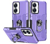 KEYSION Shockproof Armor Case for Realme C55 C33 C30 C30S Silicone+PC Metal Ring Stand Phone Back Cover for OPPO Realme C33 C55