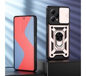 KEYSION Shockproof Case for Xiaomi Redmi Note 12 Pro+ Slide Camera Lens Protection Ring Phone Cover for Redmi Note 12 Pro 4G 12S