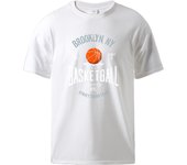 Brooklyn ,Ny Basketball Street Stars Team Print Tshirt Man O-Neck Retro Tee Shirt Breathable Soft Top Loose Cotton Short Sleeve
